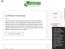 Tablet Screenshot of farmaciamarchetti.net